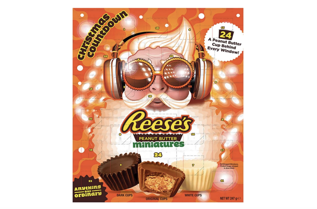 reese's countdown to christmas calendar, best chocolate advent calendar